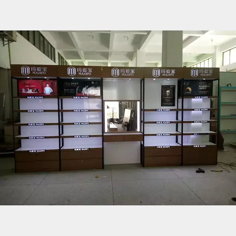 Kabinet paparan minyak wangi kayu
